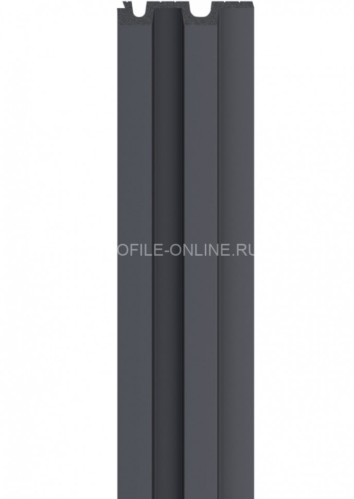 Стеновая реечная панель VOX LINERIO L-LINE антрацит 2650х122х21 мм