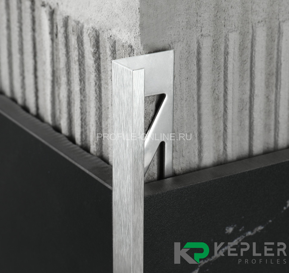 L-образный профиль 10х5 мм из нержавеющей стали SS 304 FSBP130-10 S S.S.304 сатинированный 2.7 м