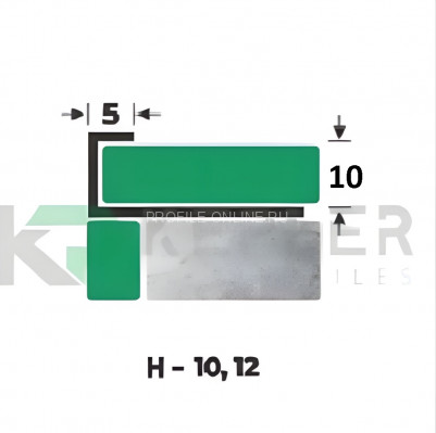 L-образный профиль 10х5 мм из нержавеющей стали SS 304 FSBP130-10 S S.S.304 сатинированный 2.7 м