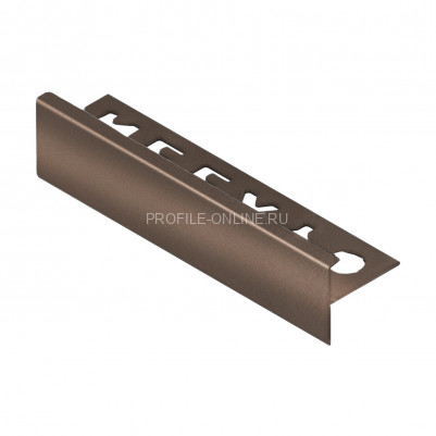 Алюминиевый F-профиль 10 мм NEEXY PV53-11-BB коричневый блестящий 2.7м