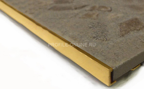 Латунный профиль L-образный 15 мм LP 15Cezar PVL76 L полированный 2,5м