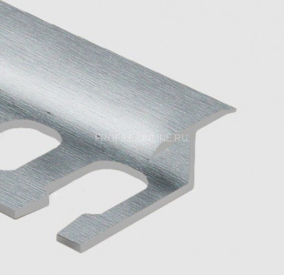 Алюминиевый Т-образный профиль гибкий закладной 14 мм PV43-03 серебро блестящее 2,7 м