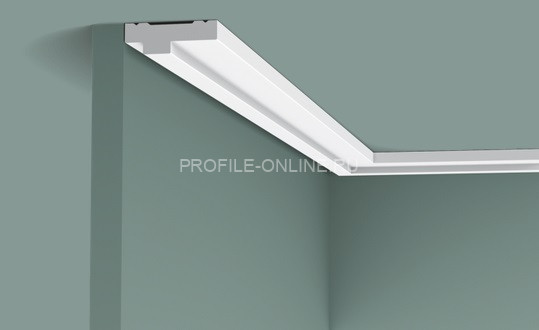 Потолочный плинтус Orac Decor Duropolymer CX160 белого цвета из полистирола 13х39 мм 200 см