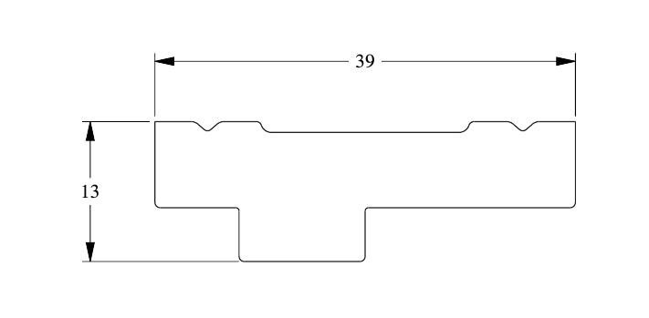 Потолочный плинтус Orac Decor Duropolymer CX160 белого цвета из полистирола 13х39 мм 200 см