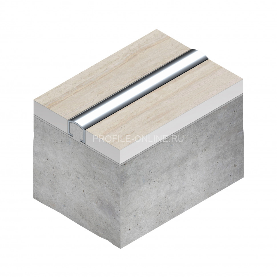 П-образный профиль вставка округлый алюминиевый 10х8.2 мм NEEXY PV104-04 MG золото матовое 2.7 м