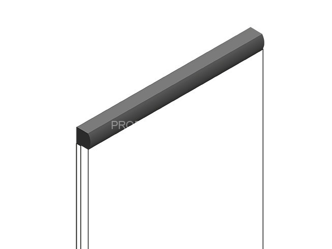 Декоративный молдинг HiWood D15V2 GR15 из фитополимера под дерево 15х15 мм 2.7 м