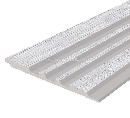 Отделочная стеновая декоративная панель с 3D эффектом Hiwood LV121 W36 под дерево 120х12 мм из фитополимера 2,7 м