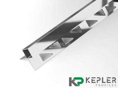 Закладной профиль квадрат 10х10 мм из нержавеющей стали SS 304 FSBP020-10-P S.S.304 полированный 2.7 м