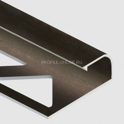 Алюминиевый С-образный профиль 12 мм PV15-06 бронза матовая 2,7 м