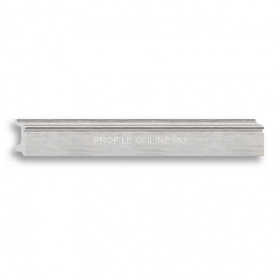 Напольный плинтус DECOMASTER D122-84ДМ (78x21x2400) Ясень белый, ударопрочный полимер
