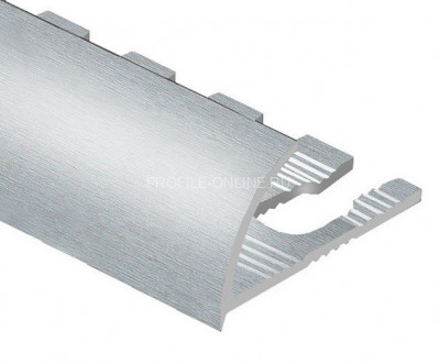 Алюминиевый С-образный профиль гибкий 8 мм PV10-03 eco серебро блестящее 2,7 м