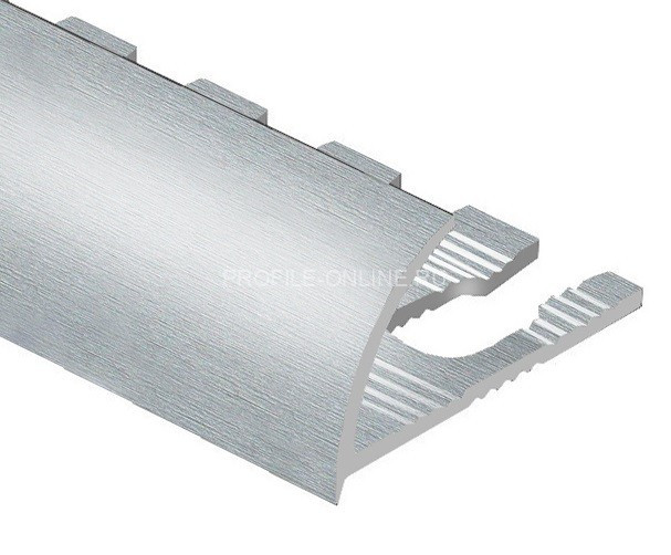 Алюминиевый С-образный профиль гибкий 8 мм PV10-03 eco серебро блестящее 2,7 м