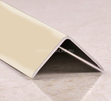 Алюминиевый уголок 30х30 мм PV65-26 светло бежевый Ral 1015 2,7 м