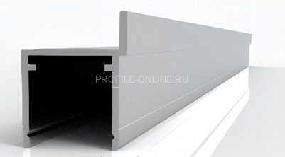 Профиль стойка вертикальная с нащельником алюминиевая под ДСП 16 мм Диал СТП-102 серебро 3 м