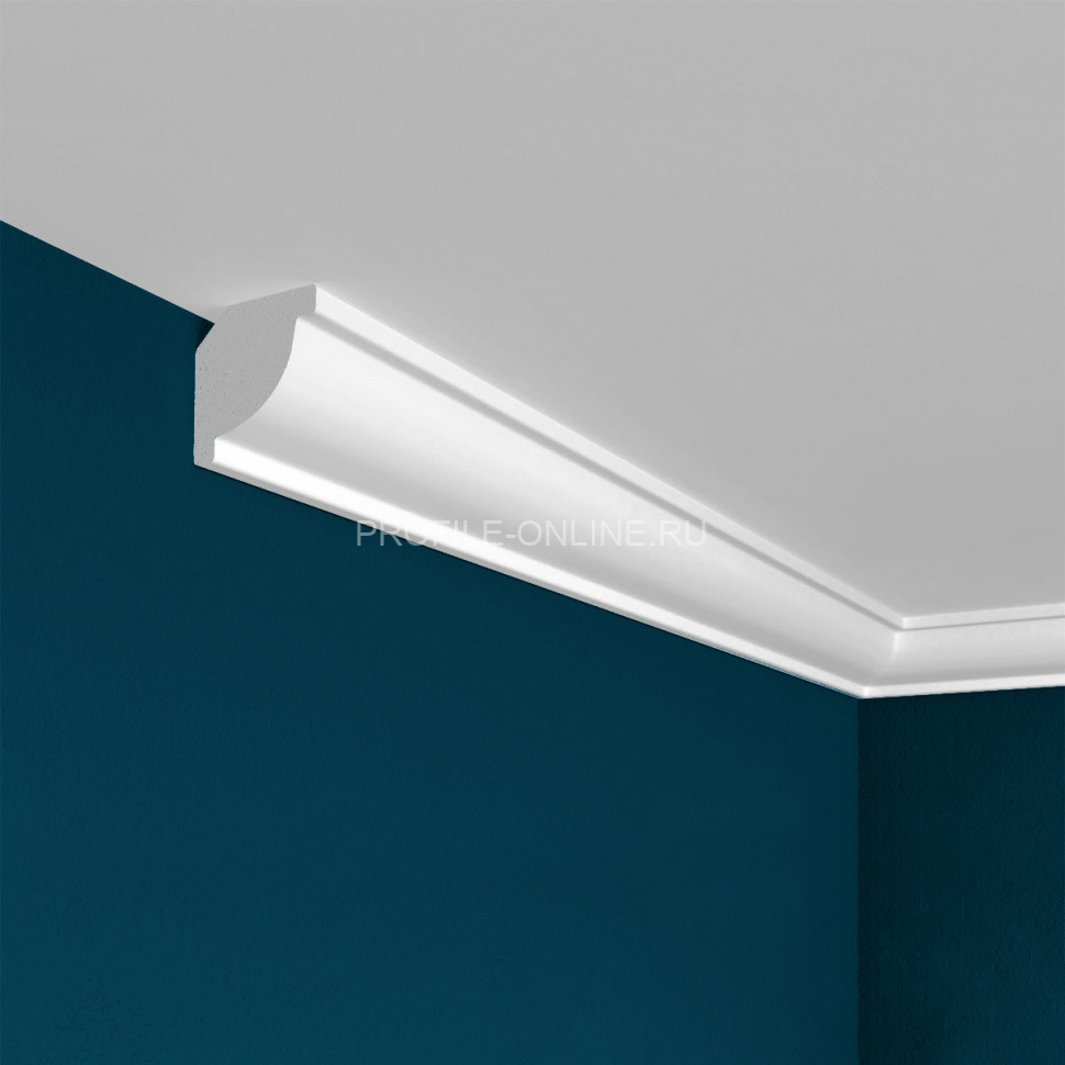 Потолочный плинтус Перфект Плюс P38 20 мм 200 см белый из ударопрочного полимера