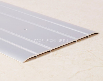 Одноуровневый порог алюминиевый 150 мм ПО-150 серебро матовое 2,7 м