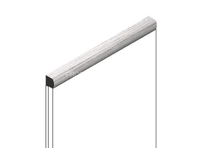 Декоративный молдинг HiWood D15V2 GR24 из фитополимера под дерево 15х15 мм 2.7 м