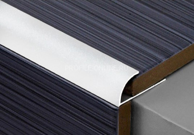 С-профиль алюминиевый 8 мм ПО-8 белый муар 2,7 м