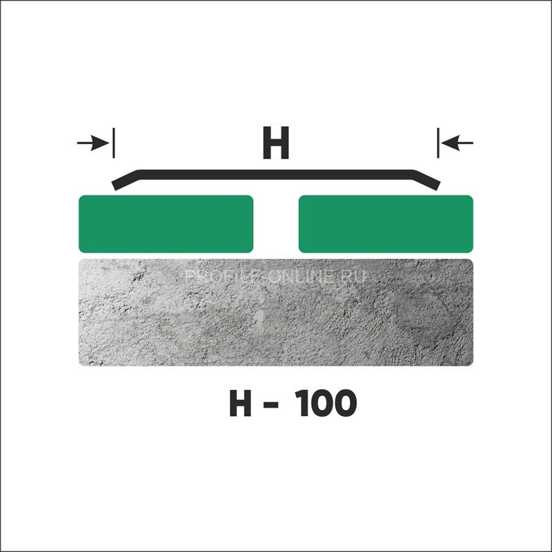 Одноуровневый нержавеющий порог стальной 100 мм FA 10 GP золото полированное 270 см