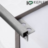 Закладной профиль квадрат 10х10 мм из нержавеющей стали SS 304 FSBP020-10-S S.S.304 сатинированный 2.7 м