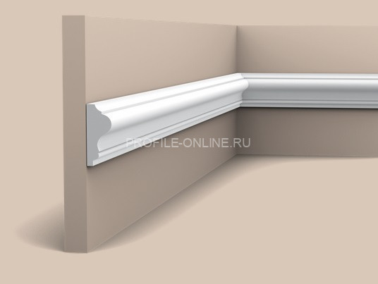 Декоративный гибкий молдинг Orac Decor Purotouch P8030F белый полиуретановый 41х17 мм 200 см