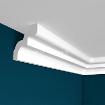 Потолочный плинтус Перфект Плюс P39 46 мм 200 см белый из ударопрочного полимера