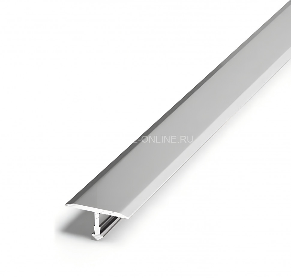 Т-профиль из алюминия 30 мм Евротрим Т-30 7338.01 серебро 300 см