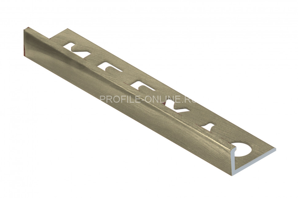 L-образный профиль алюминиевый 8 мм NEEXY PV01-16 MT титан матовый 2.7 м