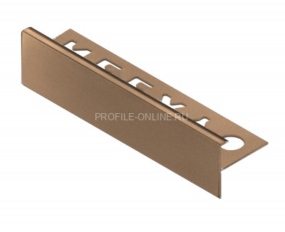 F-образный профиль алюминиевый 10 мм NEEXY PV53-06 MBR бронза матовая 2.7 м
