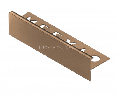 F-образный профиль алюминиевый 10 мм NEEXY PV53-06 MBR бронза матовая 2.7 м