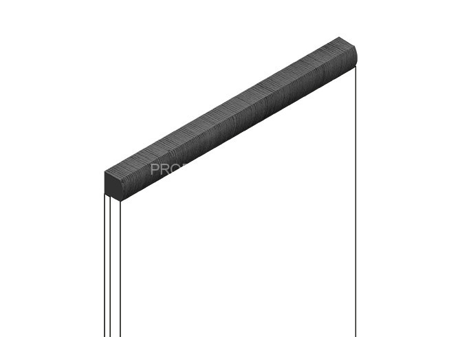 Декоративный молдинг HiWood D15V2 GR26 из фитополимера под дерево 15х15 мм 2.7 м