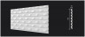 Отделочная стеновая декоративная панель 3D 150х10х3000 мм Decor-Dizayn DD930(3m) из полистирола белая, под покраску 3 м
