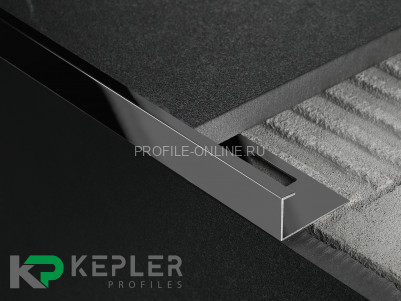 L-образный профиль 10х5 мм из нержавеющей стали SS 304 FSBP130-10 BP S.S.304 черный полированный 2.7 м