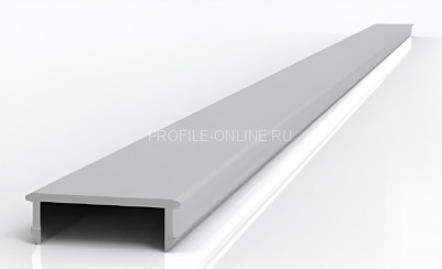 Профиль заглушка алюминиевый под ДСП 16 мм Диал СТП-004 серебро 3 м