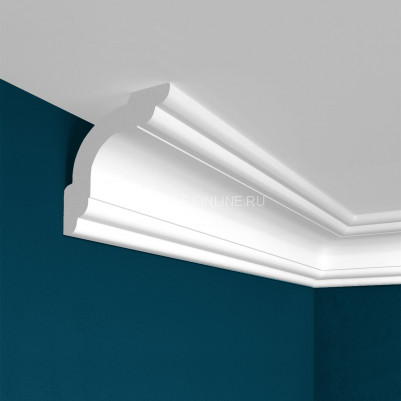 Потолочный плинтус Перфект Плюс P42 50 мм 200 см белый из ударопрочного полимера