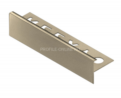 F-образный профиль алюминиевый 10 мм NEEXY PV53-08 MCP шампань матовая 2.7 м