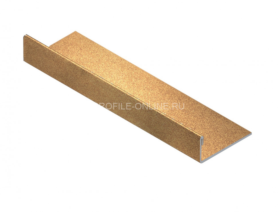 L-образный профиль из нержавеющей стали 12.5 мм NEEXY PVS94-16 SMG песок матовый 2.7 м