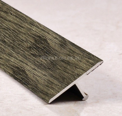 Т-профиль алюминиевый ламинированный 26 мм ПТ-26 205 Дуб антик 2,7 м