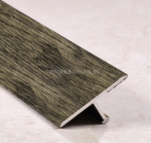 Т-профиль алюминиевый ламинированный 26 мм ПТ-26 205 Дуб антик 2,7 м