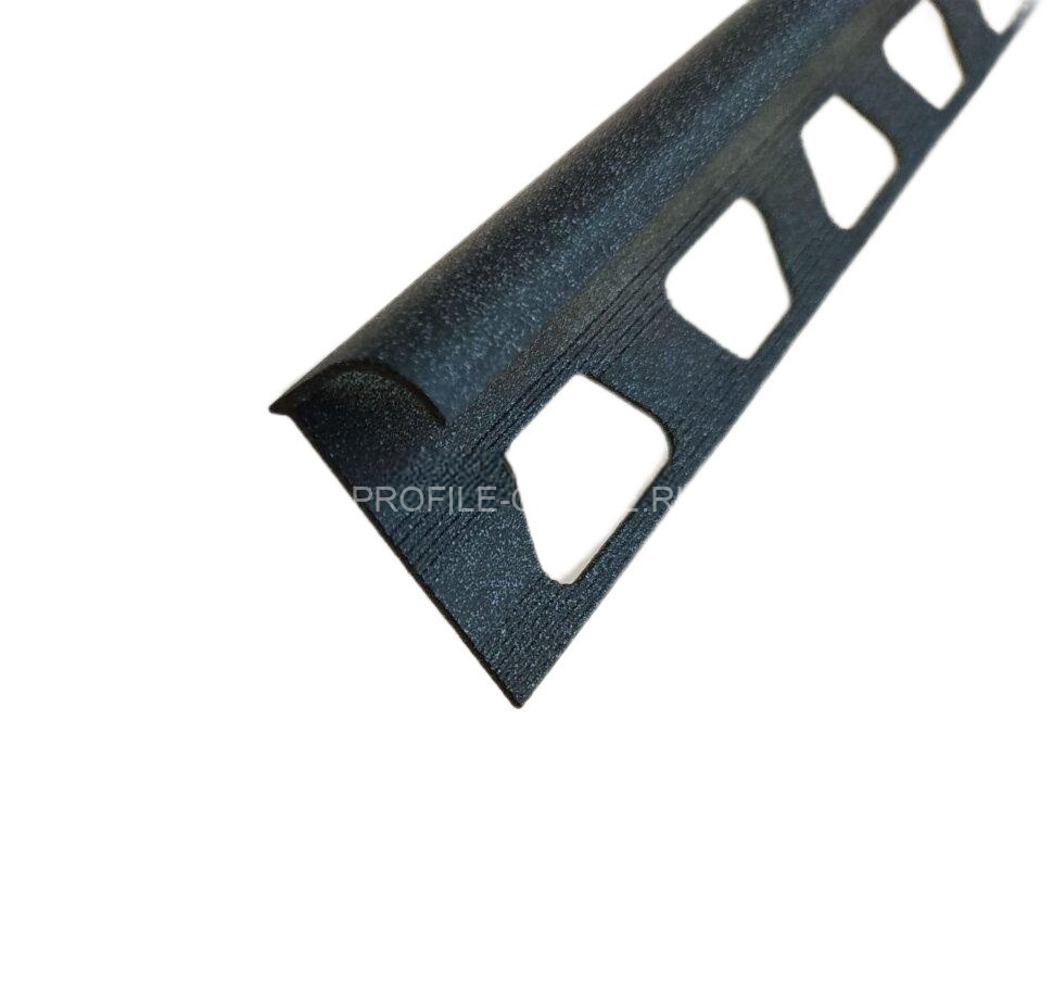 Алюминиевый С-образный профиль 10 мм ПО-10 антрацитово-серый 2.7 м