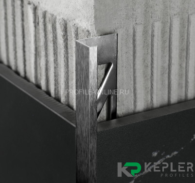 L-образный профиль 10х5 мм из нержавеющей стали SS 304 FSBP130-10 BS S.S.304 черный сатинированный 2.7 м