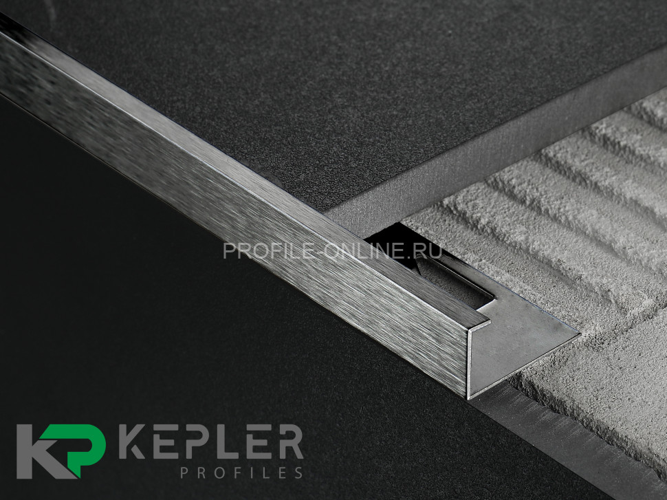 L-образный профиль 10х5 мм из нержавеющей стали SS 304 FSBP130-10 BS S.S.304 черный сатинированный 2.7 м