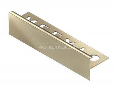 F-образный профиль алюминиевый 10 мм NEEXY PV53-09 BCP шампань блестящая 2.7 м