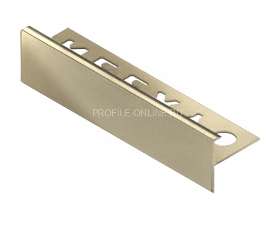 F-образный профиль алюминиевый 10 мм NEEXY PV53-09 BCP шампань блестящая 2.7 м