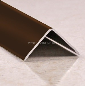 Уголок алюминиевый 30х30 мм ПН-30х30 бронза глянец 2,7 м