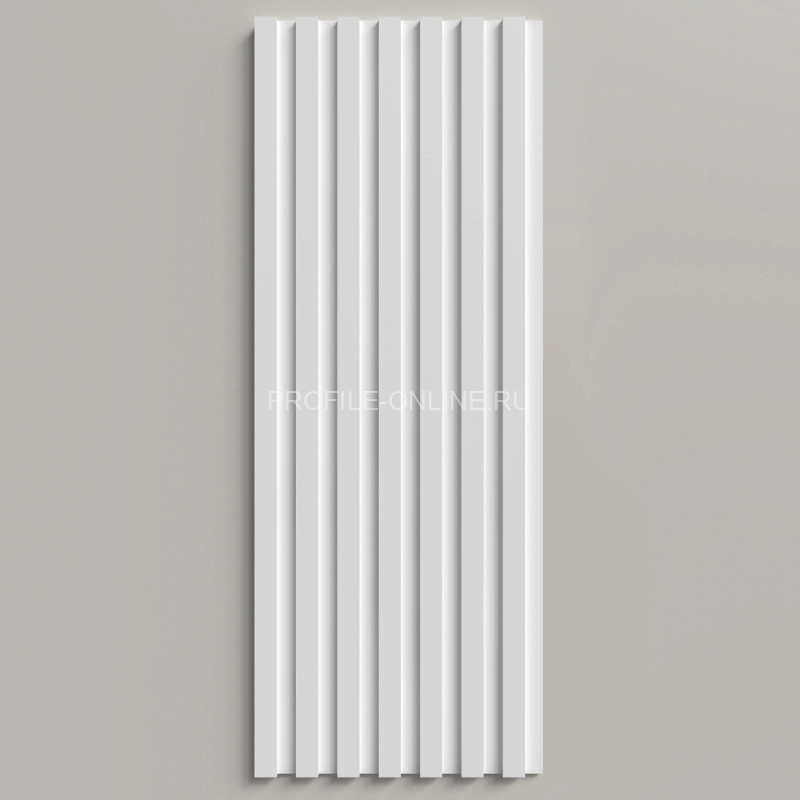 Отделочная стеновая декоративная панель 3D 150х10х3000 мм Decor-Dizayn DD931(3m) из полистирола белая, под покраску 3 м