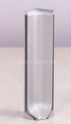 Внутренний уголок для напольного плинтуса ПЛ-60 силумин