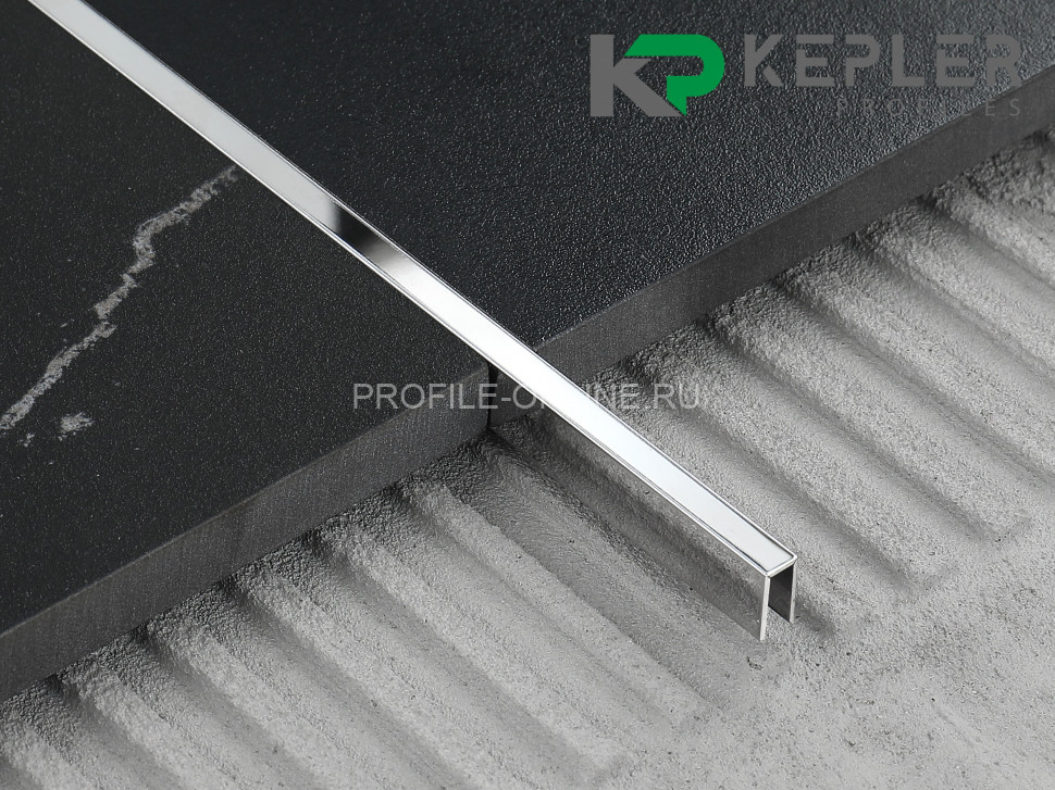 П-образный профиль 10х5 мм из нержавеющей стали SS 304 FSUP05-P S.S.304 полированный 2.7 м