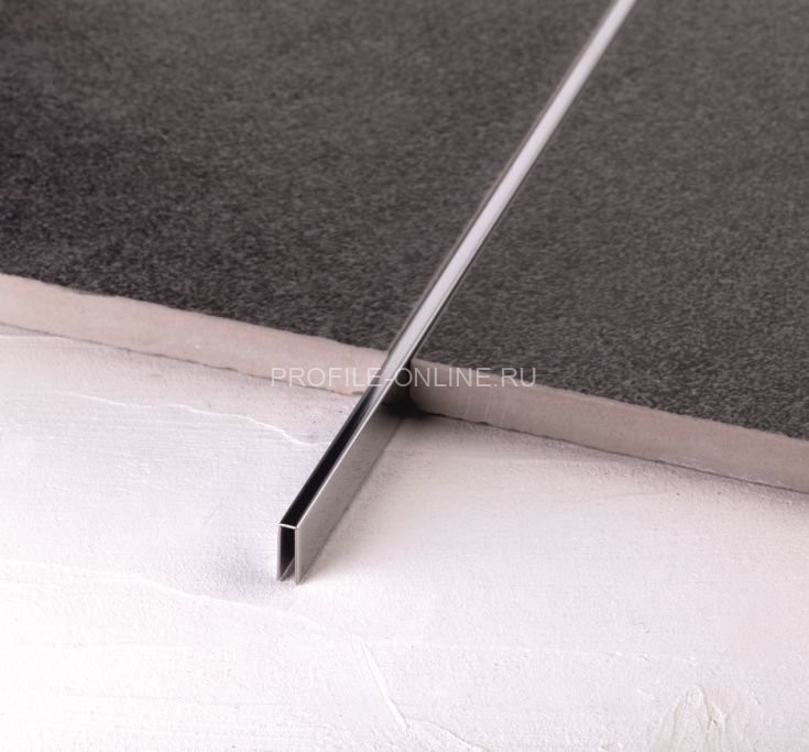 П-образный профиль 10х5 мм из нержавеющей стали SS 304 FSUP05-P S.S.304 полированный 2.7 м