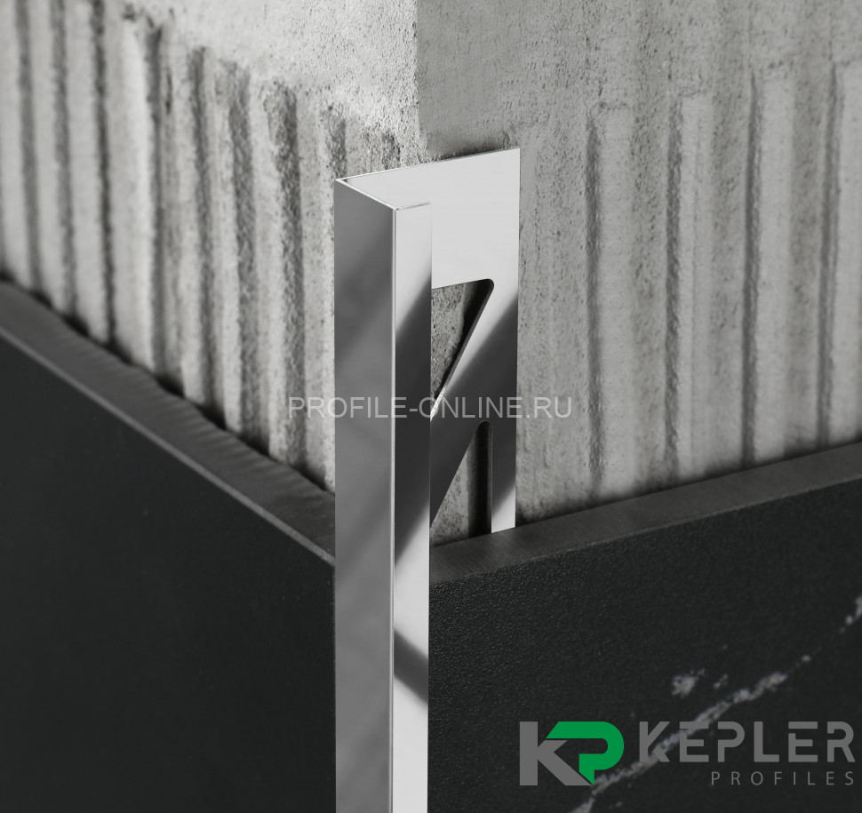 L-образный профиль 12х5 мм из нержавеющей стали SS 304 FSBP130-12 P S.S.304 полированный 2.7 м